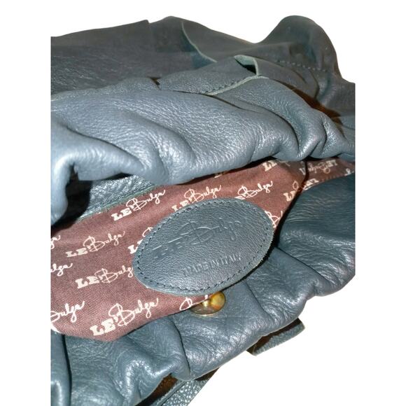 LE' BULGA black leather hobo bag purse - Picture 7 of 8